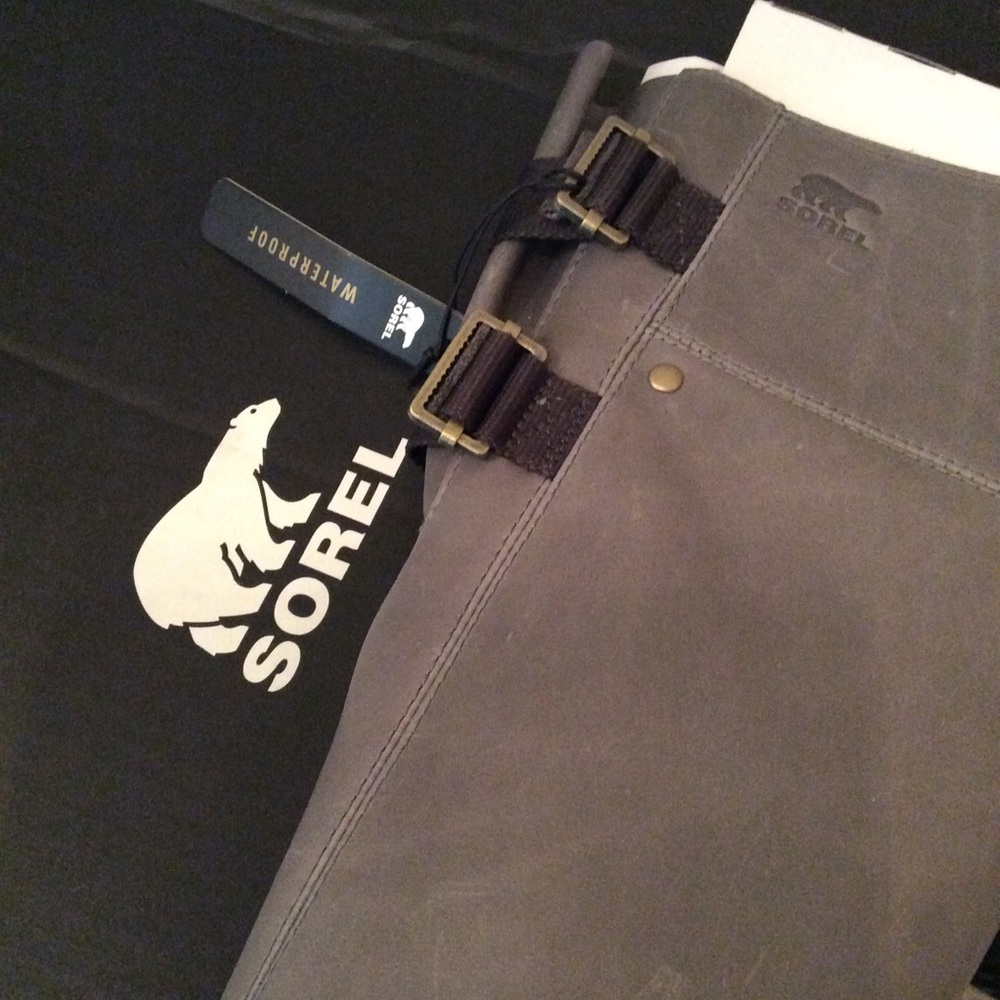 🆕 SOREL gray leather slim pack tall boots- 5.5 - Picture 6 of 7